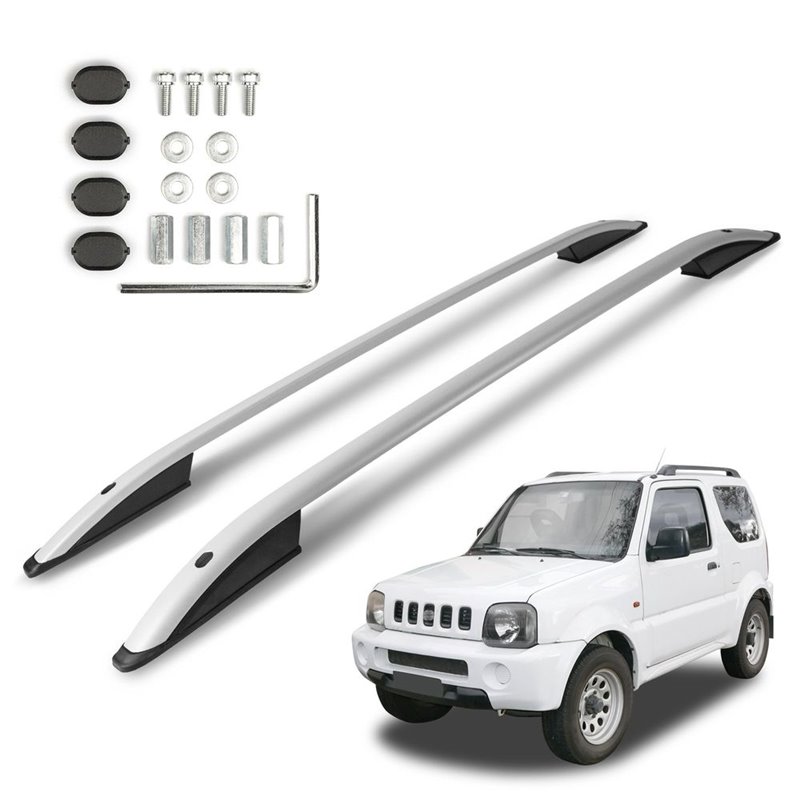 Roof Rails for Suzuki Jimny III (FJ) 1998-2018 Silver