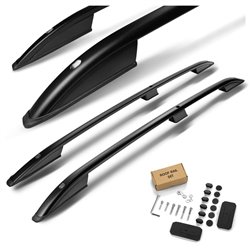 Roof Rails Volkswagen VW Caddy 2K SHORT FL 2010-2015 Black