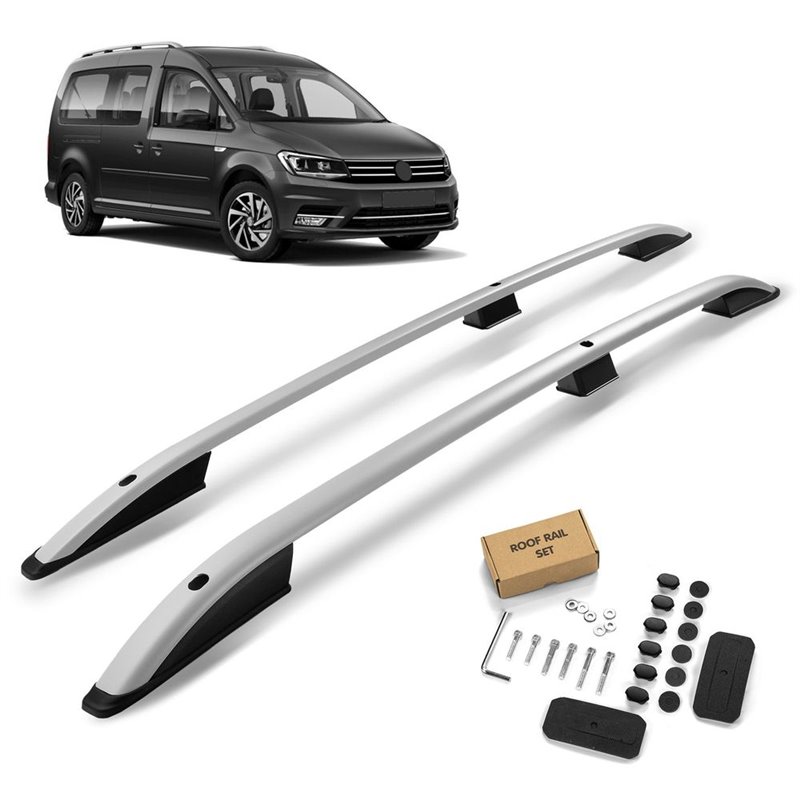 Roof Rails for Volkswagen VW Caddy SA SHORT 2015-2020 Silver