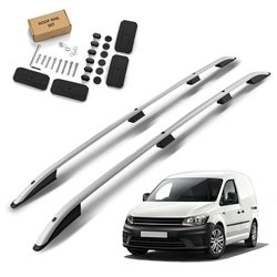 Roof Rails Volkswagen VW Caddy 2K Maxi FL 2010-2015 Silver