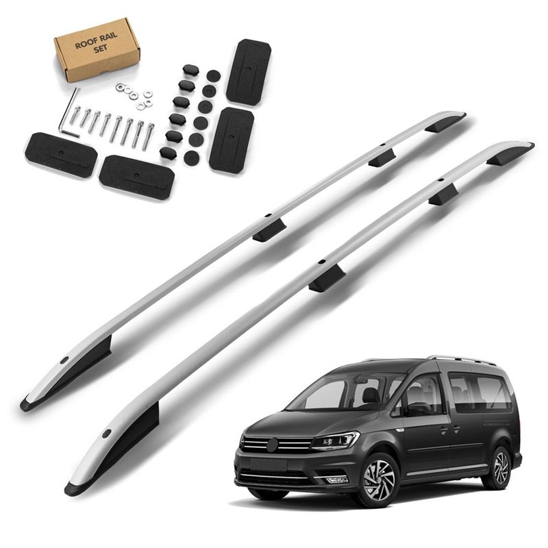 Roof Rails for Volkswagen VW Caddy SA Maxi 2015-2020 Silver