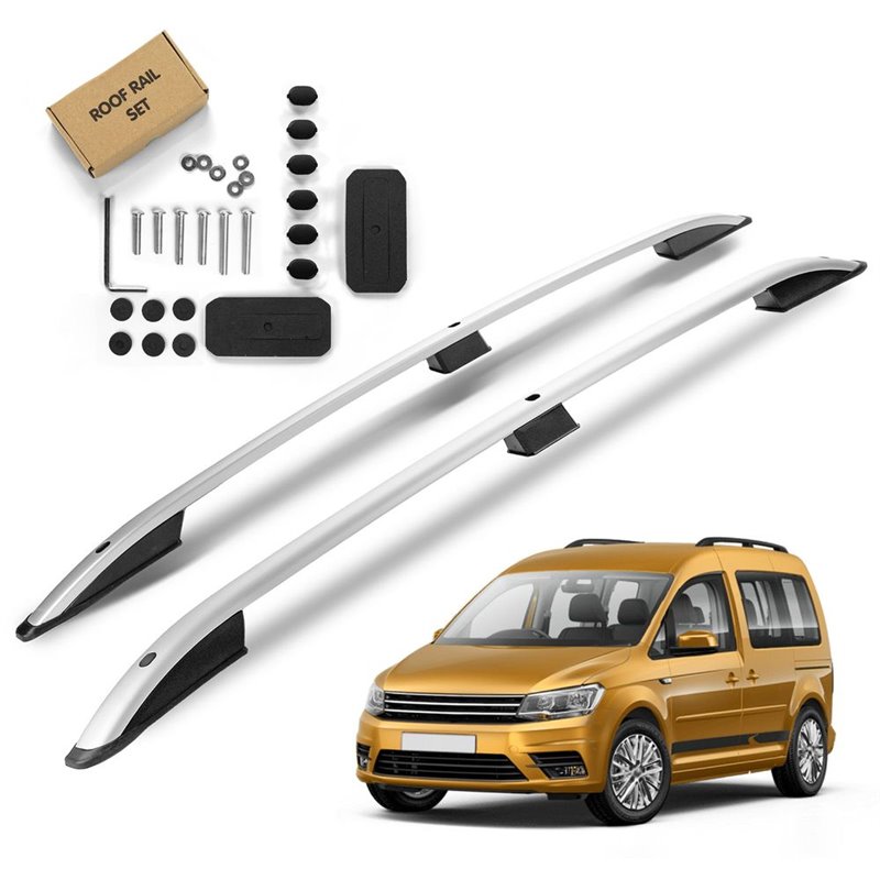 Roof Rails for Volkswagen VW Caddy SB SHORT 2020- Silver