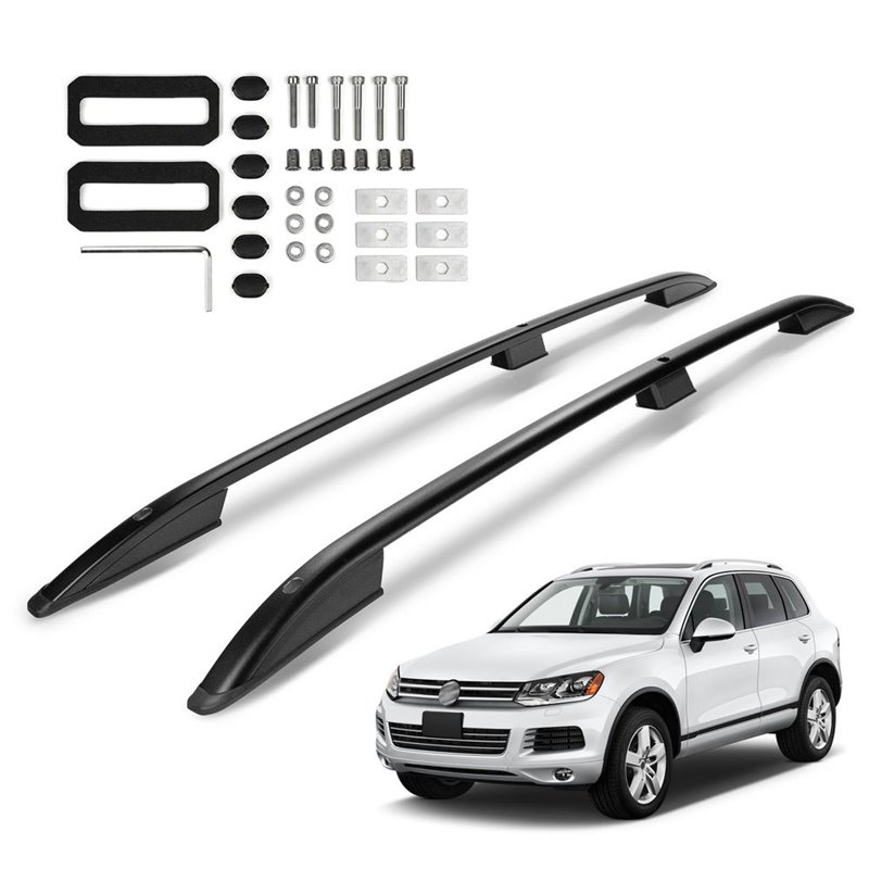 Roof Rails for Volkswagen VW Touareg I (7L) 2002-2010 Black