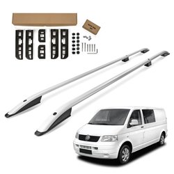 Relingi dachowe VW Transporter T5 SHORT 2003-2015 srebrne