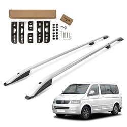 Roof Rails Volkswagen VW Caravelle T5 SHORT 2003-2015 Silver