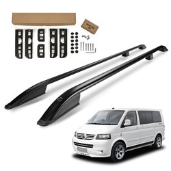 Roof Rails Volkswagen VW Multivan T5 SHORT 2003-2015 Black