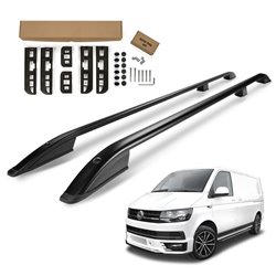 Relingi dachowe VW Transporter T6 SHORT 2015-2019 czarne