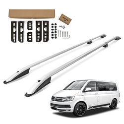 Relingi dachowe VW Caravelle T6 SHORT 2015-2019 srebrne