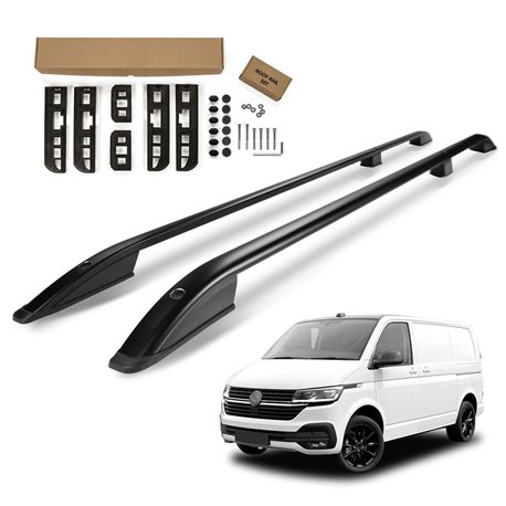 Relingi dachowe VW Transporter T6.1 SHORT 2019-2023 czarne