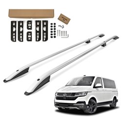 Relingi dachowe VW Caravelle T6.1 SHORT 2019-2023 srebrne