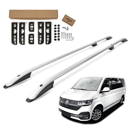 Roof Rails VW Multivan T6.1 SHORT 2019-2022 Silver