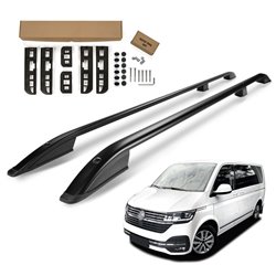 Roof Rails Volkswagen VW Multivan T6.1 SHORT 2019-2022 Black