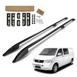 Roof Rails Volkswagen VW Transporter T5 LONG 2003-2015 Black