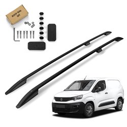 Roof Rails for Peugeot Partner III K9 LONG L2 2018- Black