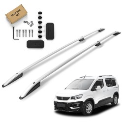 Roof Rails for Peugeot Rifter (K9) LONG (L2) 2021- Silver