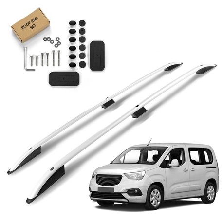 Roof Rails for Opel Combo E K9 SHORT Standard 2018- Silver