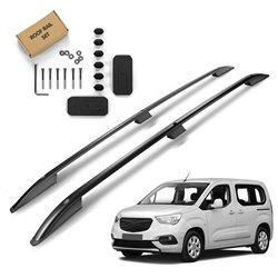 Roof Rails for Opel Combo E K9 SHORT Standard 2018- Black