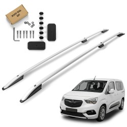 Roof Rails for Opel Combo E K9 LONG L2 XL 2018- Silver