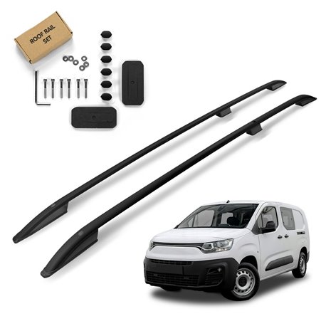 Roof Rails for Fiat Doblo III 510/511 K9 Maxi 2022- Black