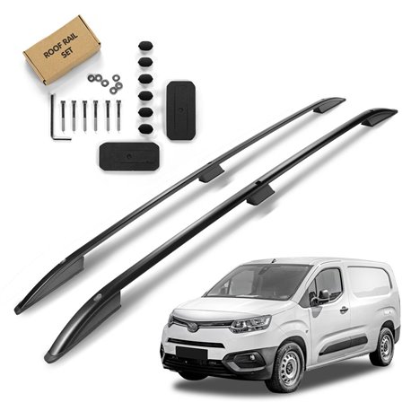 Roof Rails for Toyota Proace City K9 SHORT 2020- Black