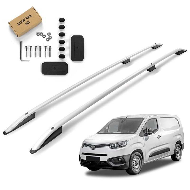 Roof Rails for Toyota Proace City K9 LONG L2 2020- Silver