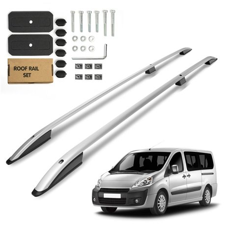 Roof Rails for Fiat Scudo II 270/272 Long 2007-2016 Silver