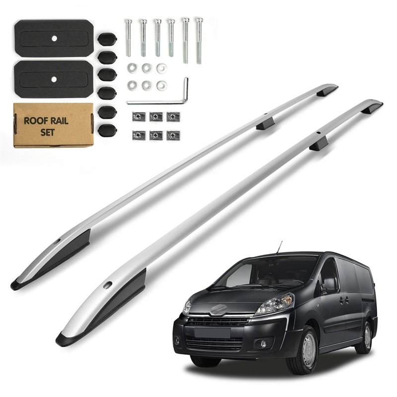 Roof Rails for Toyota Proace I MDX G9 Long 2013-2015 Silver