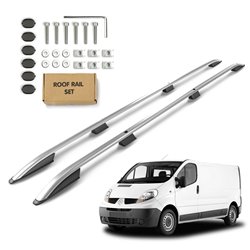 Roof Rails for Renault Trafic II X83 LONG 2001-2014 Silver