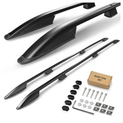 Roof Rails for Nissan Primastar X83 Long LWB 2002-2015 Black