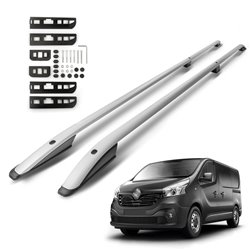 Roof Rails for Renault Trafic III X82 FG LONG 2014- Silver