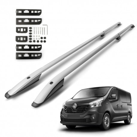 Roof Rails for Renault Trafic III X82 FG LONG 2014- Silver