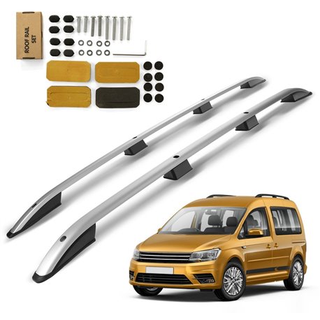 Roof Rails for Volkswagen VW Caddy V SB SK Maxi 2020- Silver