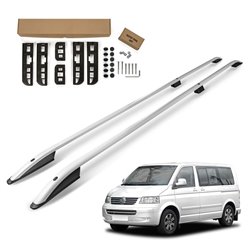 Relingi dachowe VW Caravelle T5 LONG 2003-2015 srebrne