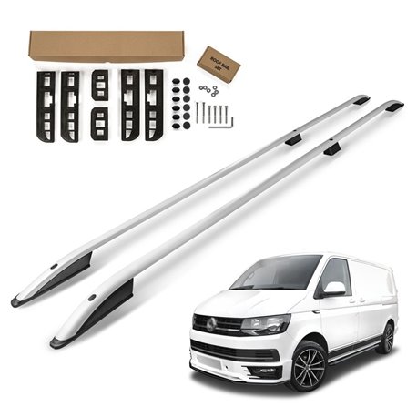 Relingi dachowe VW Transporter T6 LONG 2015-2019 srebrne