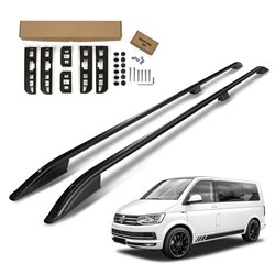 Roof Rails Volkswagen VW Multivan T6 LONG 2015-2019 Black