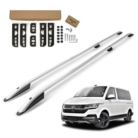 Relingi dachowe VW Caravelle T6.1 LONG 2019-2023 srebrne