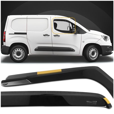 Front side Wind deflectors for Opel Combo E 2018-