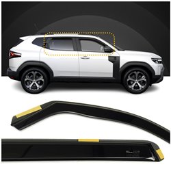 Side Wind deflectors for Dacia Duster III DJF 2024-