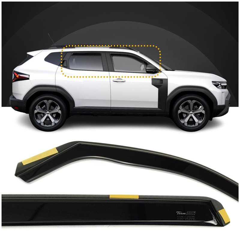 Side Wind deflectors for Dacia Duster III DJF 2024-