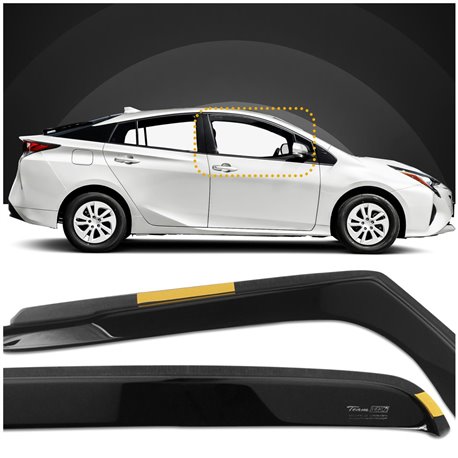 Owiewki szyb do Toyota Prius IV XW50 2016-