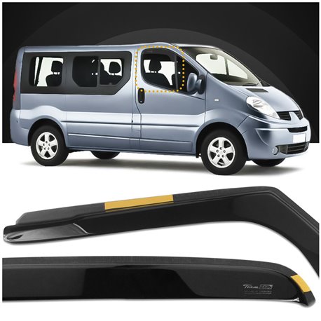 Window deflectors Nissan Primastar I X83 2002-2015