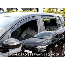 Side window deflectors for Dacia Sandero III 2021-