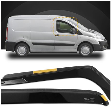 Window deflectors Citroen Jumpy II VF7 2007-2016