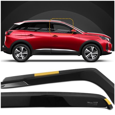 Window deflectors Peugeot 3008 II P84 2016-2023