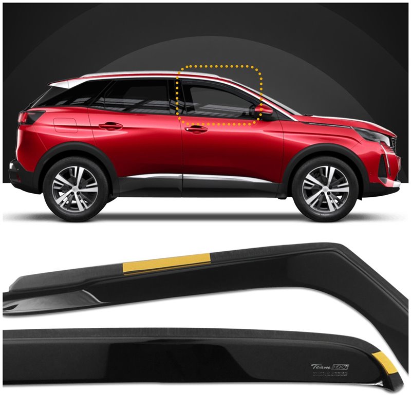 Window deflectors Peugeot 3008 II P84 2016-2023