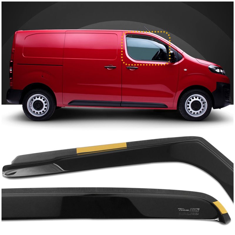 Window deflectors Citroen Dispatch III K0 2016-