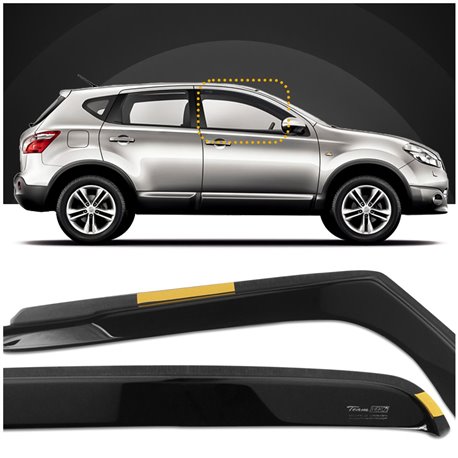 Window deflectors Nissan Qashqai J10 2007-2014