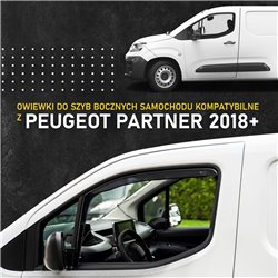 Window deflectors Peugeot Partner III K9 2018-