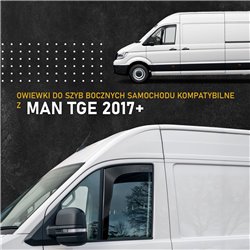 Front side window deflectors for MAN TGE 2017-