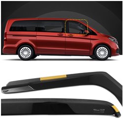 Window deflectors Mercedes V-Klasa W447 2014-